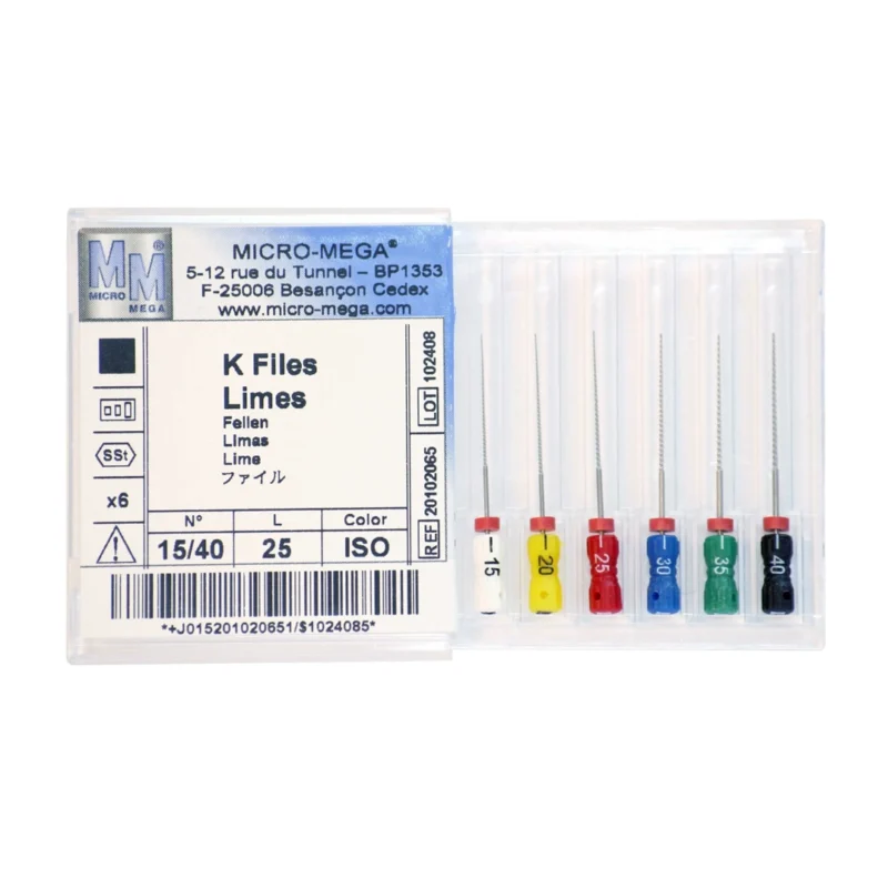 LIMAS K-FILE MICROMEGA #80 31mm BLISTER x 6