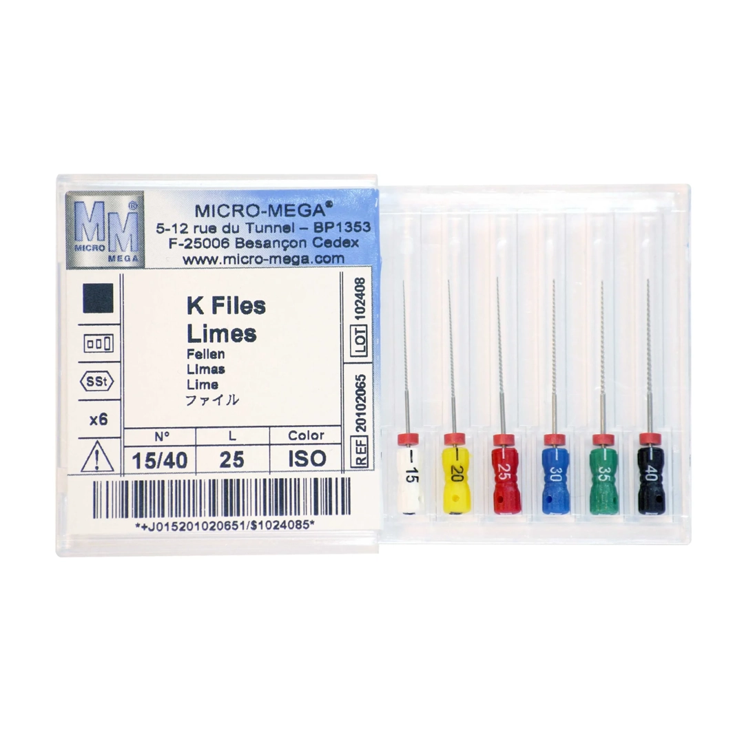 LIMAS K-FILE MICROMEGA #06 31mm BLISTER x 6