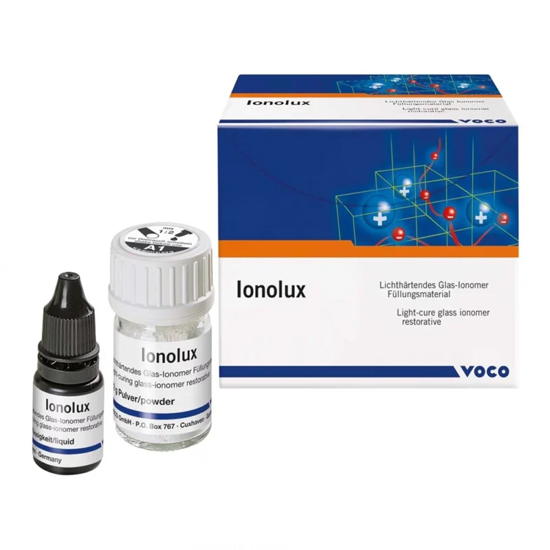 IONOMERO DE VIDRIO Restaurador FOTOP IONOLUX VOCO A3 KIT (POLVO X 12Gr, LIQUIDO X 5Ml)